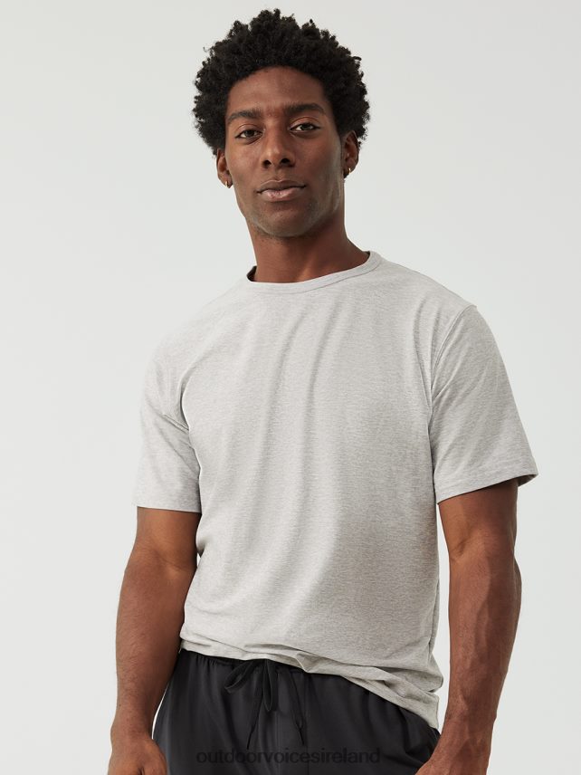 Clothing IE Outdoor Voices Men CloudKnit Heavyweight Shortsleeve Fog HNT0ZV168