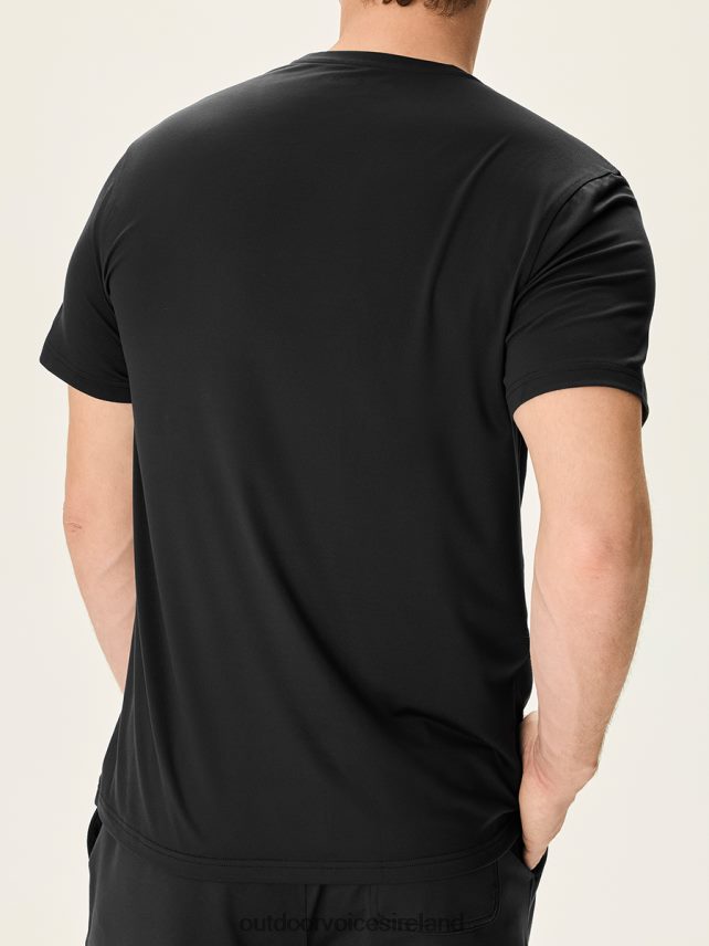 Clothing IE Outdoor Voices Men CloudKnit Shortsleeve Black HNT0ZV162