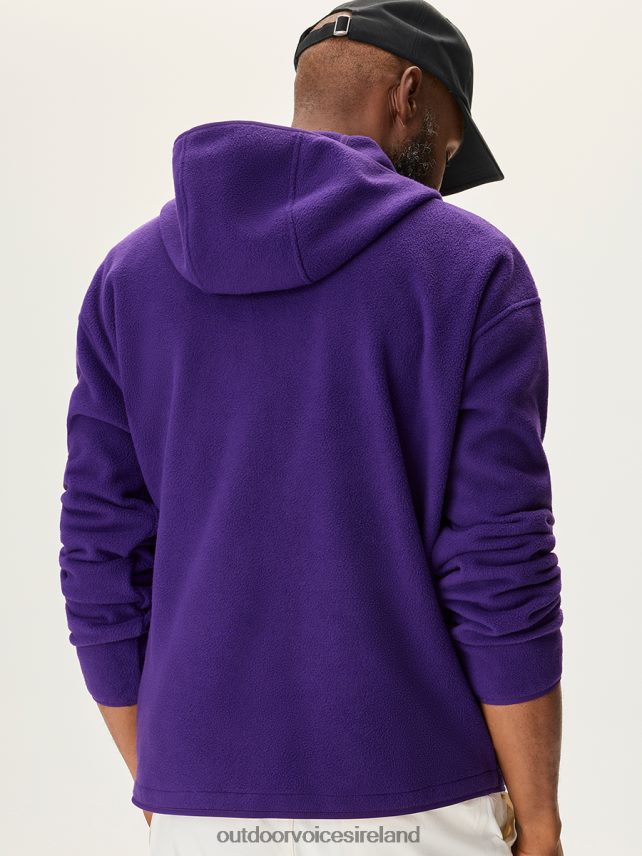 Clothing IE Outdoor Voices Men RecFleece Snap Up Hoodie Galaxy HNT0ZV180