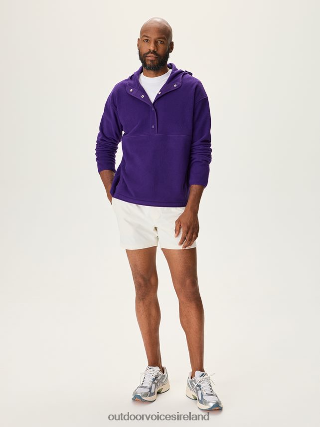 Clothing IE Outdoor Voices Men RecFleece Snap Up Hoodie Galaxy HNT0ZV180