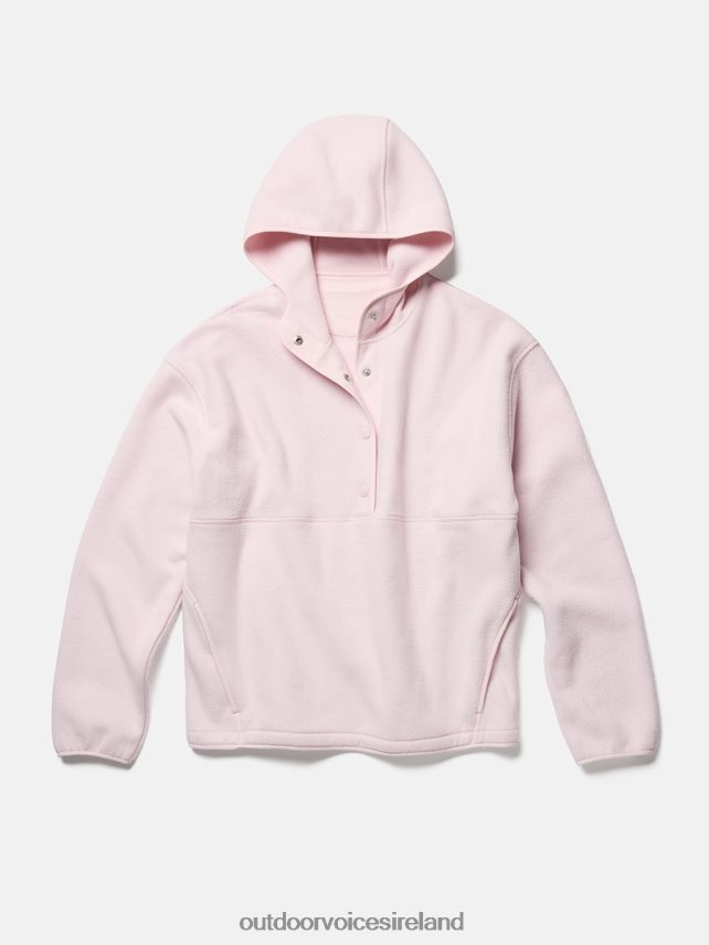Clothing IE Outdoor Voices Men RecFleece Snap Up Hoodie Tulip HNT0ZV182
