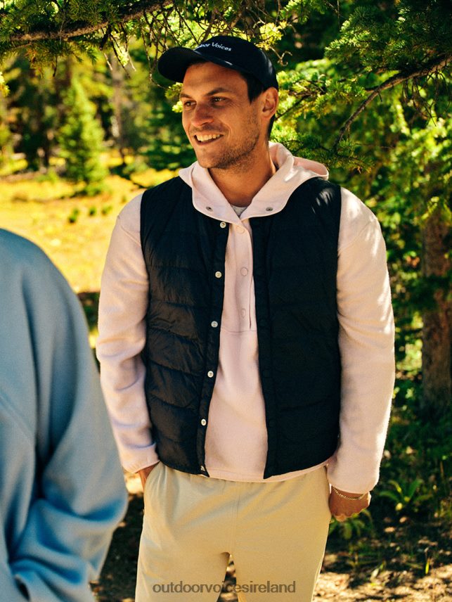 Clothing IE Outdoor Voices Men RecFleece Snap Up Hoodie Tulip HNT0ZV182
