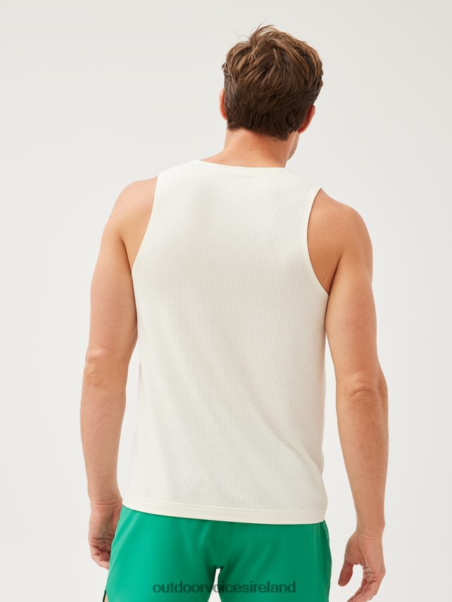Clothing IE Outdoor Voices Men ThinkFast Mesh Tank Milk Stone HNT0ZV170