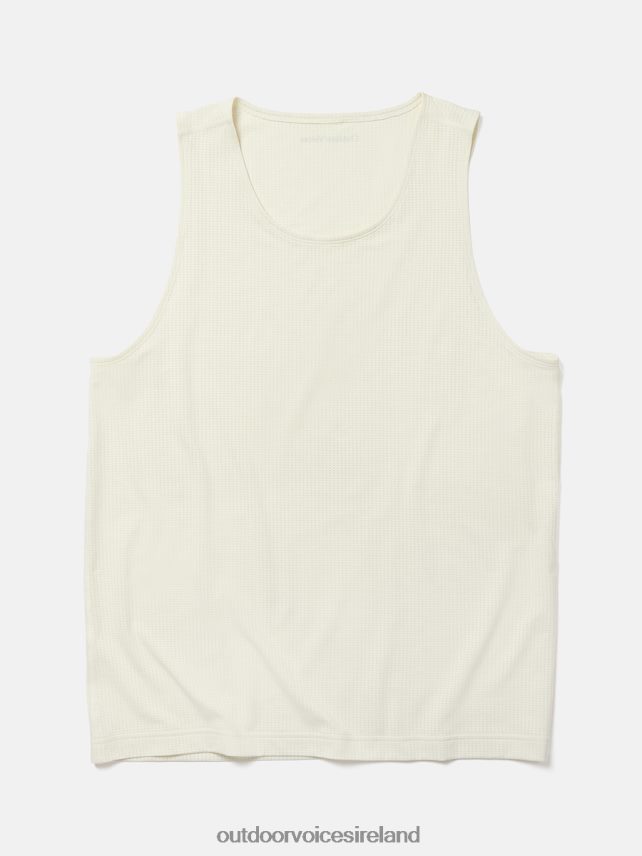 Clothing IE Outdoor Voices Men ThinkFast Mesh Tank Milk Stone HNT0ZV170