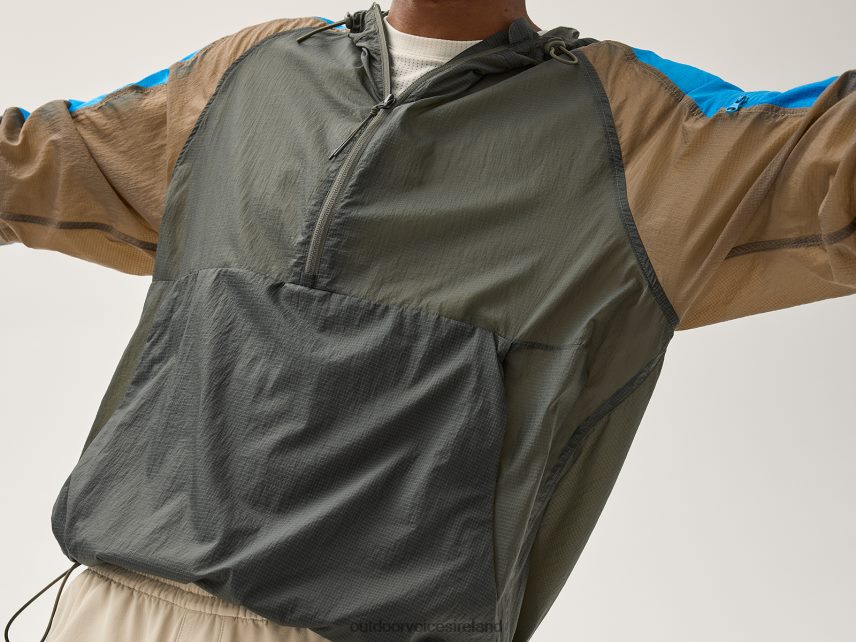 Clothing IE Outdoor Voices Men Windbreaker Jacket Tea Tree/Elmwood/Seaside HNT0ZV183