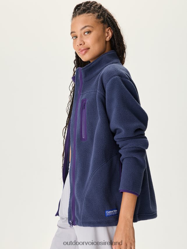 Clothing IE Outdoor Voices Unisex PrimoFleece Full Zip Dark Sky HNT0ZV178