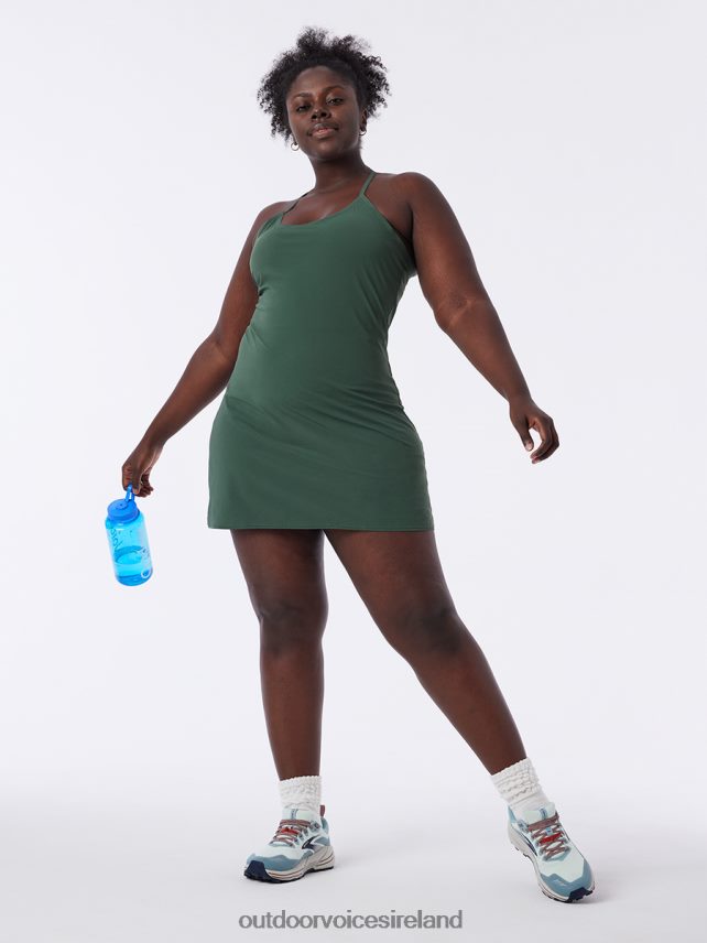 Clothing IE Outdoor Voices Women The Exercise Dress Evergreen HNT0ZV3