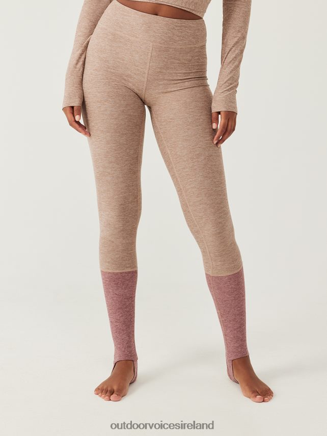 Clothing IE Outdoor Voices Women CloudKnit Stirrup Legging Mocha/Deep Taupe HNT0ZV105