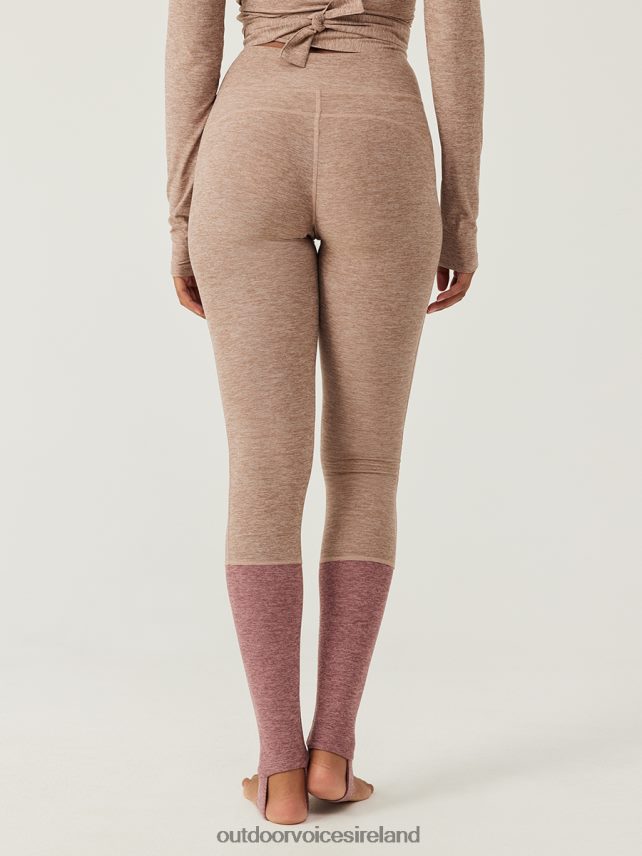 Clothing IE Outdoor Voices Women CloudKnit Stirrup Legging Mocha/Deep Taupe HNT0ZV105