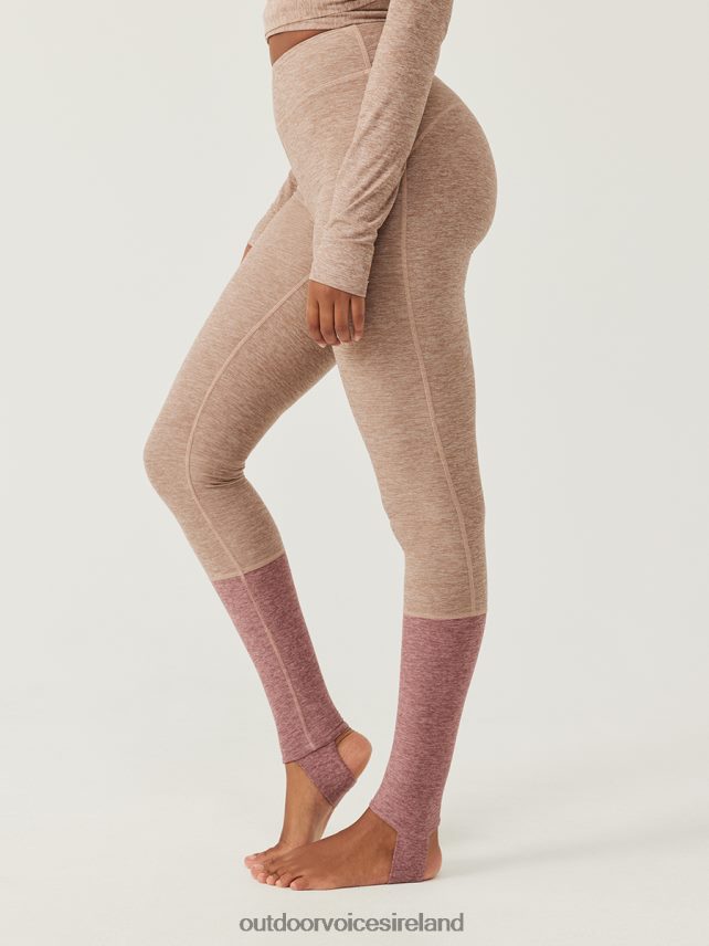 Clothing IE Outdoor Voices Women CloudKnit Stirrup Legging Mocha/Deep Taupe HNT0ZV105