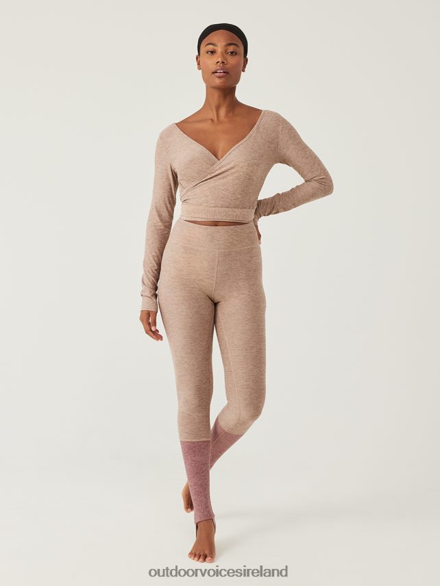 Clothing IE Outdoor Voices Women CloudKnit Stirrup Legging Mocha/Deep Taupe HNT0ZV105