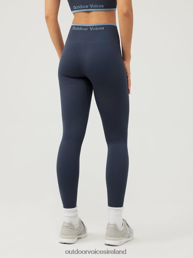 Clothing IE Outdoor Voices Women SeamlessRib 7/8 Legging Navy HNT0ZV104