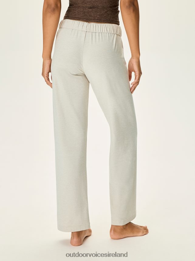 Clothing IE Outdoor Voices Women CloudKnit Wide Leg Pant Oatmeal HNT0ZV27