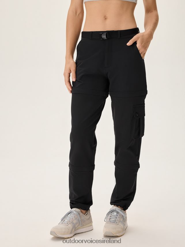 Clothing IE Outdoor Voices Women RecTrek Zip-Off Pant Black HNT0ZV14