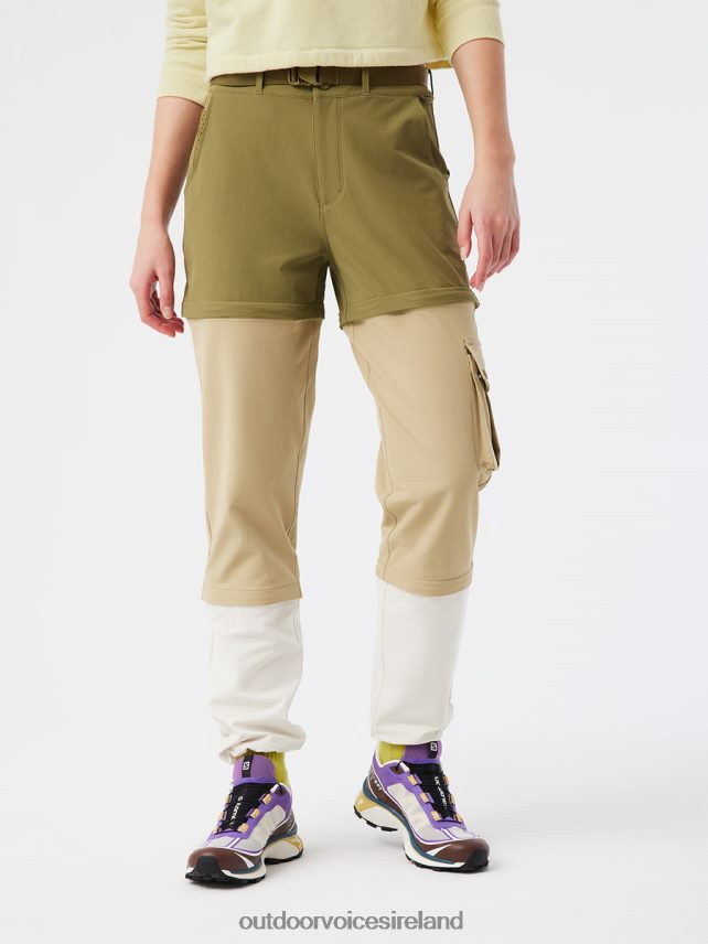 Clothing IE Outdoor Voices Women RecTrek Zip-Off Pant Kelp/Khaki/Bone HNT0ZV17