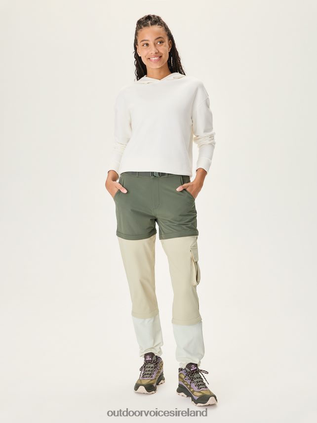 Clothing IE Outdoor Voices Women RecTrek Zip-Off Pant Tea Tree/Calcite/Milk Stone HNT0ZV16