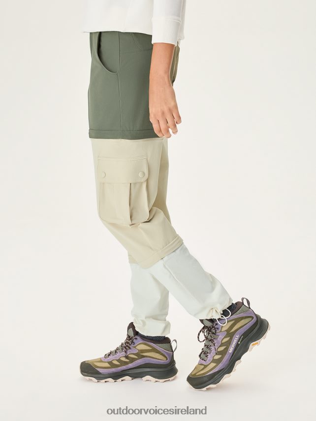 Clothing IE Outdoor Voices Women RecTrek Zip-Off Pant Tea Tree/Calcite/Milk Stone HNT0ZV16