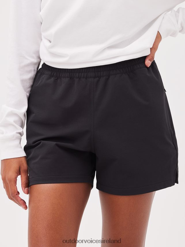 Clothing IE Outdoor Voices Women RecTrek 4" Short Black HNT0ZV69