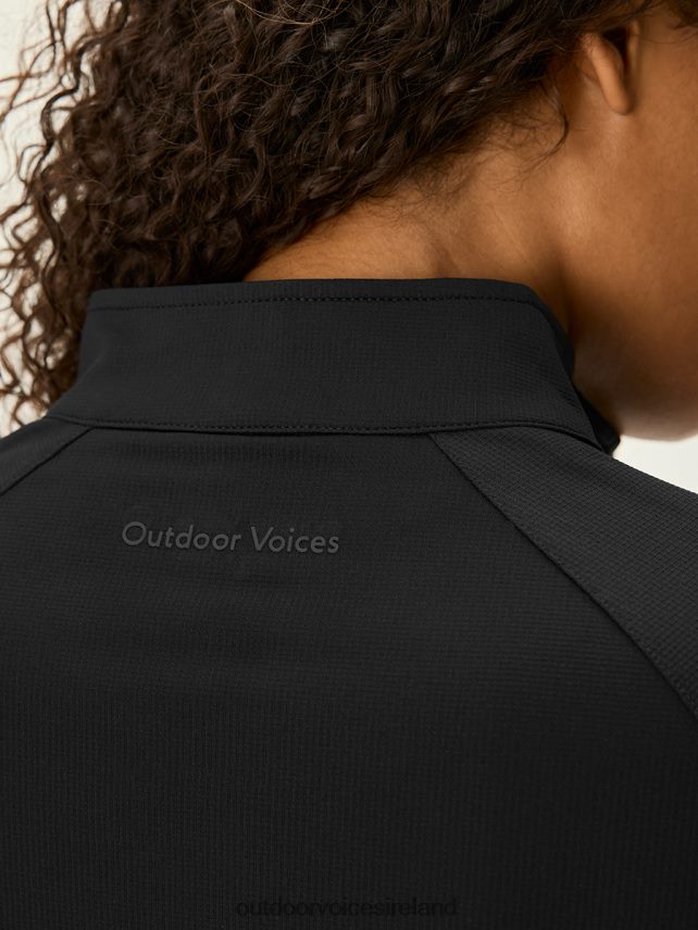 Clothing IE Outdoor Voices Women CoolTech 1/4 Zip Black HNT0ZV44