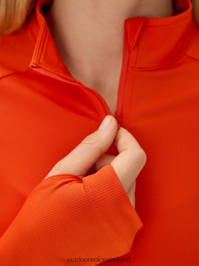 Clothing IE Outdoor Voices Women CoolTech 1/4 Zip Pimiento HNT0ZV43