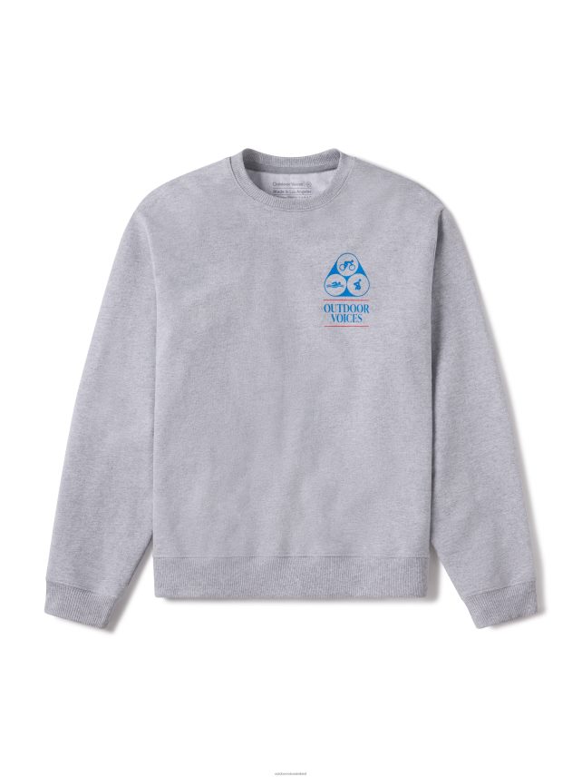 Clothing IE Outdoor Voices Women Made to Move Graphic Sweatshirt Heather Grey HNT0ZV38