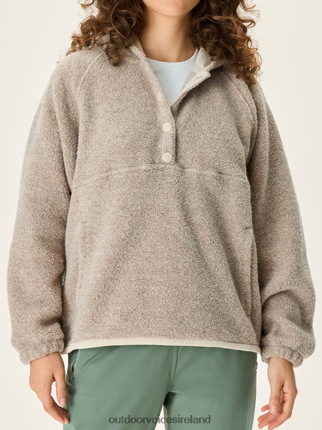 Clothing IE Outdoor Voices Women MegaFleece Snap Up Hoodie Essential HNT0ZV52