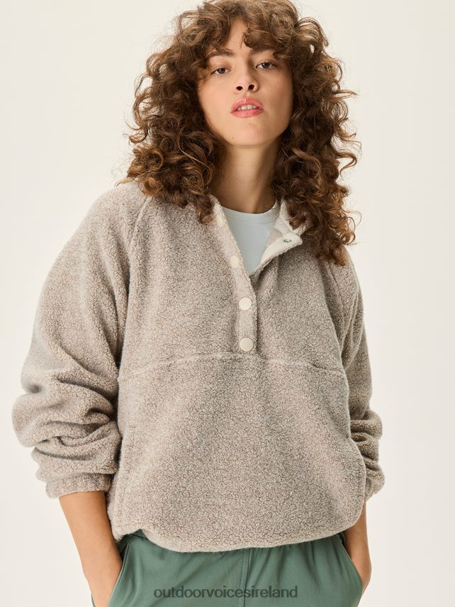 Clothing IE Outdoor Voices Women MegaFleece Snap Up Hoodie Essential HNT0ZV52