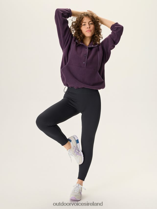 Clothing IE Outdoor Voices Women RecFleece Snap Pullover Ube HNT0ZV39
