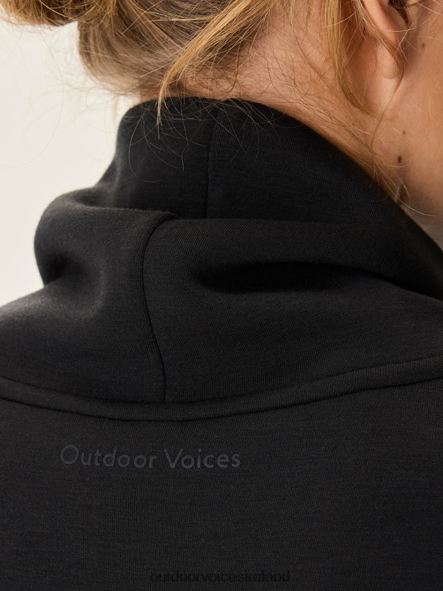 Clothing IE Outdoor Voices Women Stratus Funnel Neck Black HNT0ZV57