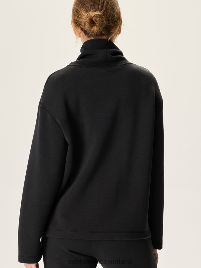 Clothing IE Outdoor Voices Women Stratus Funnel Neck Black HNT0ZV57
