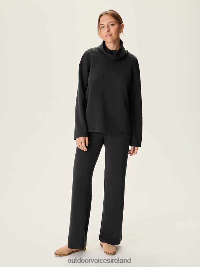 Clothing IE Outdoor Voices Women Stratus Funnel Neck Black HNT0ZV57