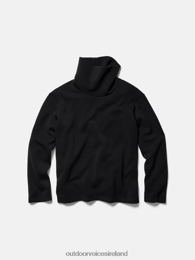 Clothing IE Outdoor Voices Women Stratus Funnel Neck Black HNT0ZV57