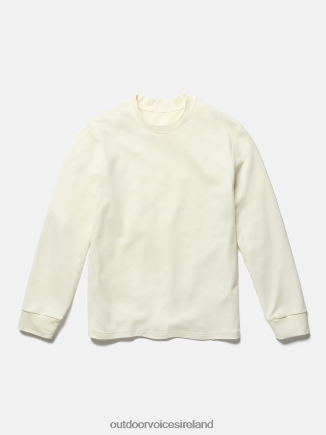 Clothing IE Outdoor Voices Women CloudKnit Heavyweight Longsleeve Milk Stone HNT0ZV59