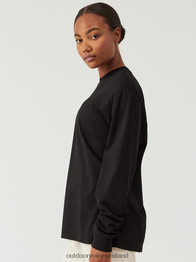 Clothing IE Outdoor Voices Women Everyday Classic Longsleeve Black HNT0ZV157