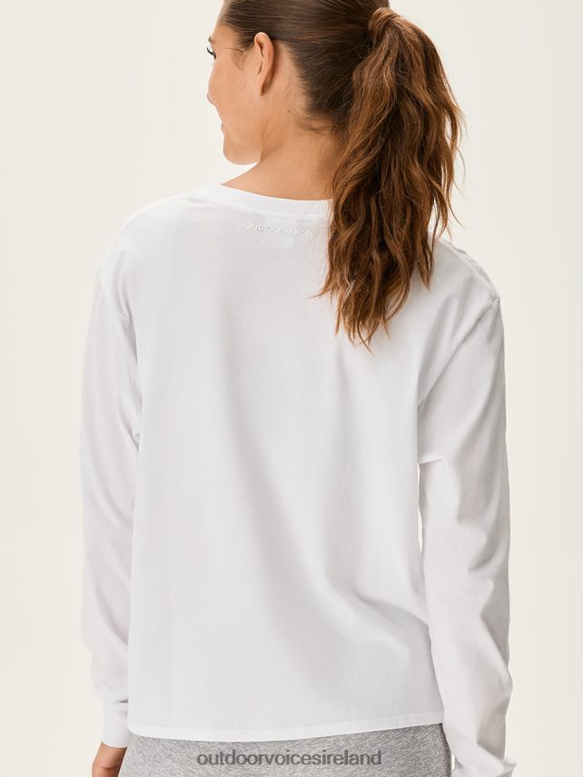 Clothing IE Outdoor Voices Women Everyday Longsleeve Brilliant White HNT0ZV60