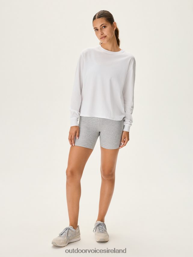 Clothing IE Outdoor Voices Women Everyday Longsleeve Brilliant White HNT0ZV60